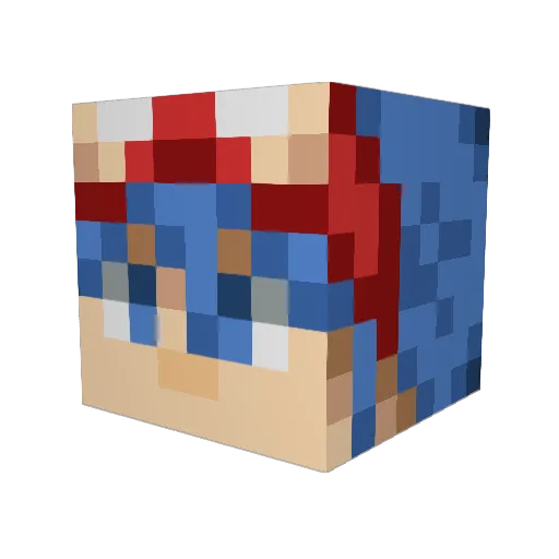 ninjaalexander Minecraft avatar head, 3D render