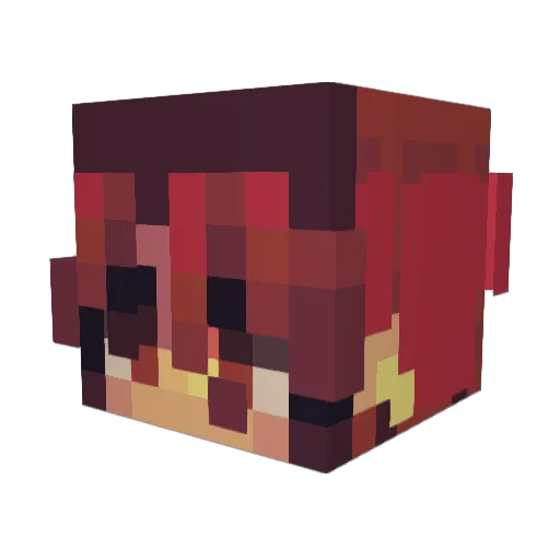 ninjaalfie2 Minecraft avatar head, 3D render