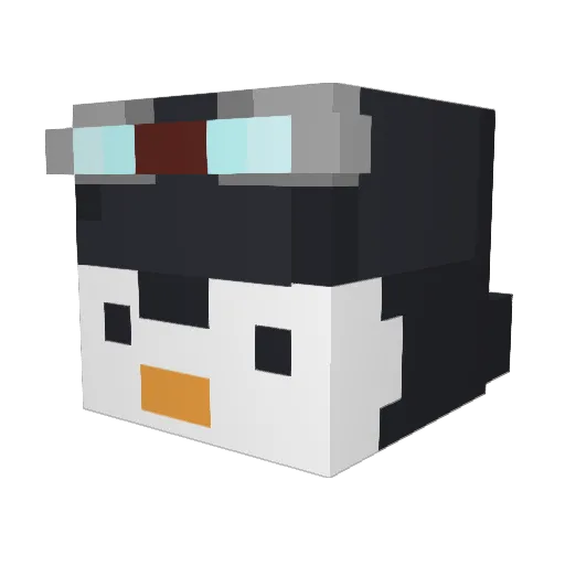 ninjab1ade2 Minecraft avatar head, 3D render