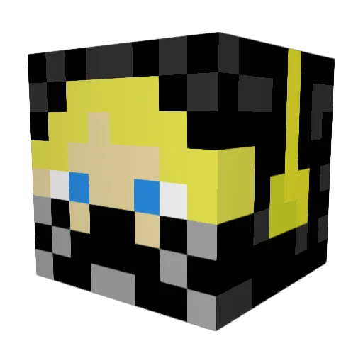 ninjaben12 Minecraft avatar head, 3D render