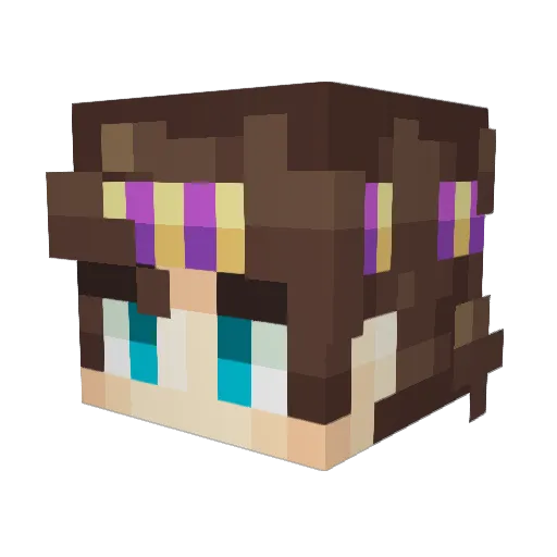 ninjacat1196 Minecraft avatar head, 3D render