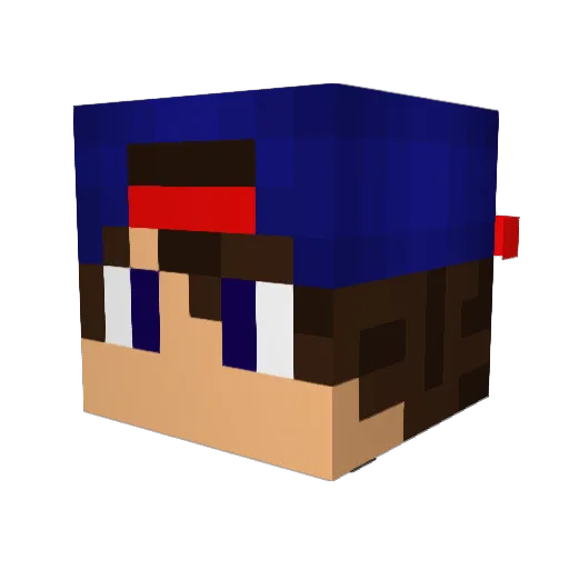 ninjadanny3 Minecraft avatar head, 3D render