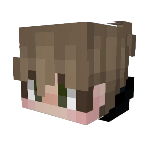 ninjaik Minecraft avatar head, 3D render