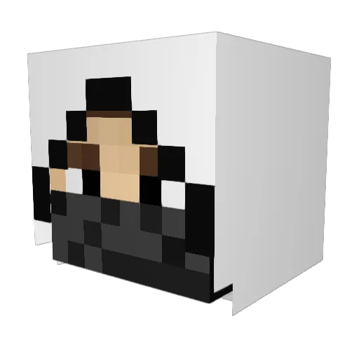 ninjainpyjama Minecraft avatar head, 3D render