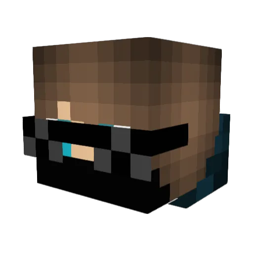 ninjaking327 Minecraft avatar head, 3D render