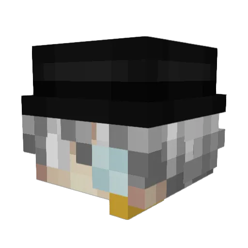 ninjalola Minecraft avatar head, 3D render
