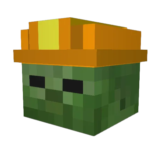 ninjamagictk Minecraft avatar head, 3D render