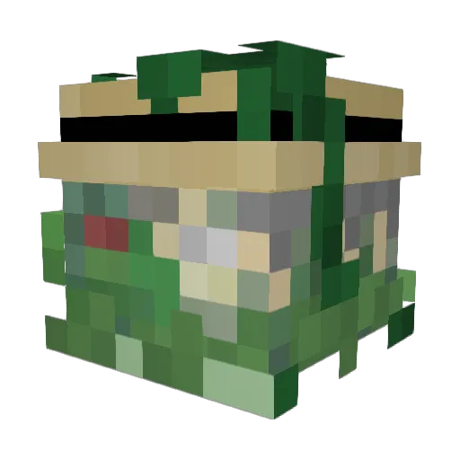 Minecraft-Avatar von ninjanator8: Kopf als 3D-Render