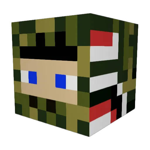 ninjapro19 Minecraft avatar head, 3D render
