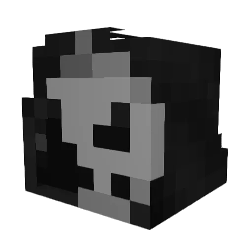ninjasiiiii Minecraft avatar head, 3D render