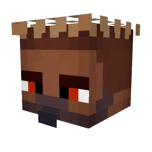 ninjastarjos Minecraft avatar head, 3D render