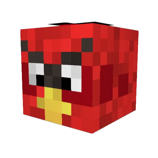 ninjatanya Minecraft avatar head, 3D render