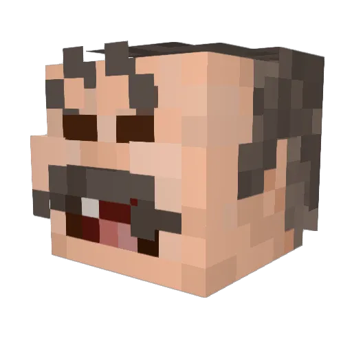 ninjatiam Minecraft avatar head, 3D render