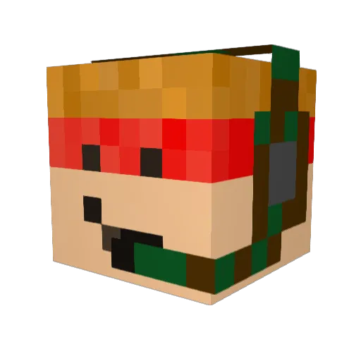ninjatracker03 Minecraft avatar head, 3D render