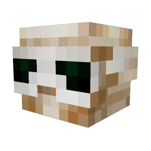 ninjattt Minecraft avatar head, 3D render