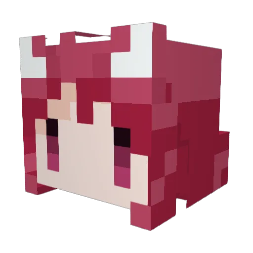 ninjin_sword Minecraft avatar head, 3D render