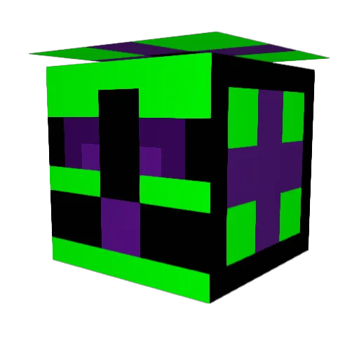 ninjinicat Minecraft avatar head, 3D render