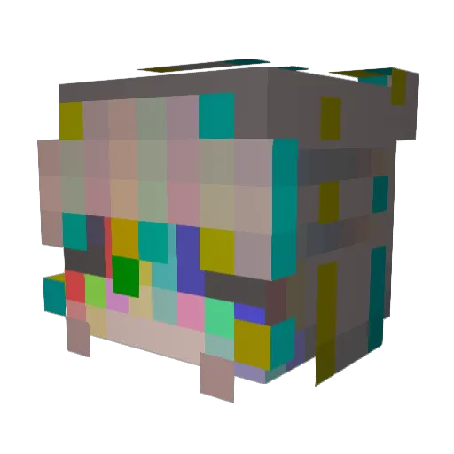 ninjxxitty Minecraft avatar head, 3D render