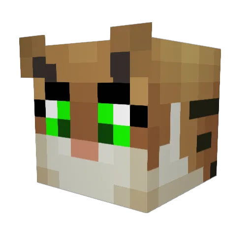 ninkataman Minecraft avatar head, 3D render