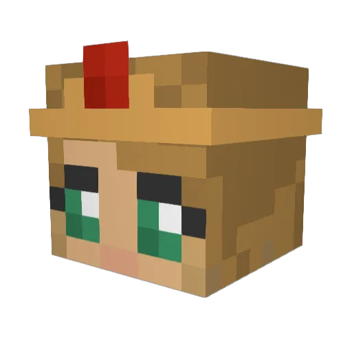 ninne_124 Minecraft avatar head, 3D render