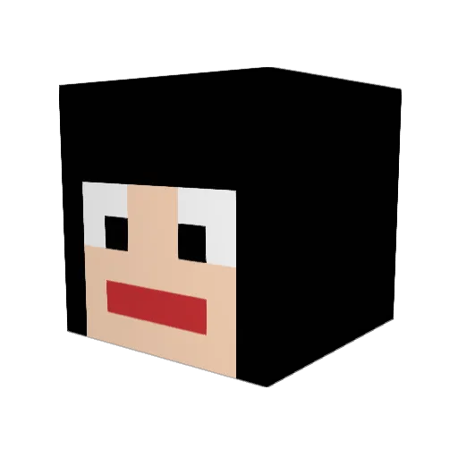 nino4815 Minecraft avatar head, 3D render