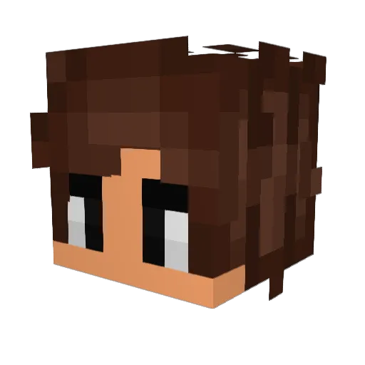 ninocuneo Minecraft avatar head, 3D render