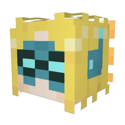 ninokon Minecraft avatar head, 3D render