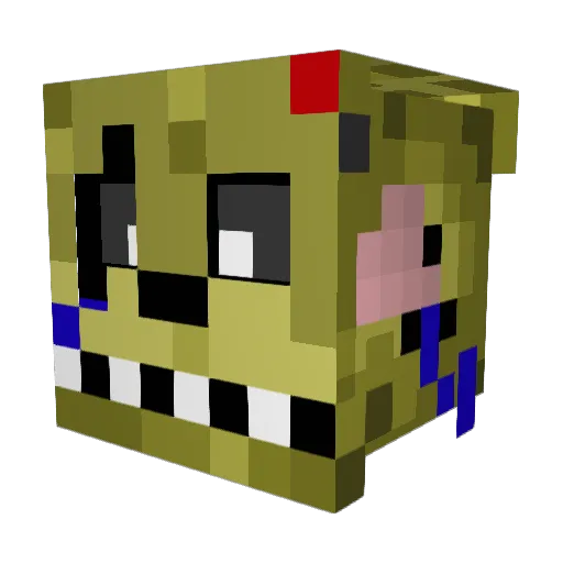 ninolok Minecraft avatar head, 3D render