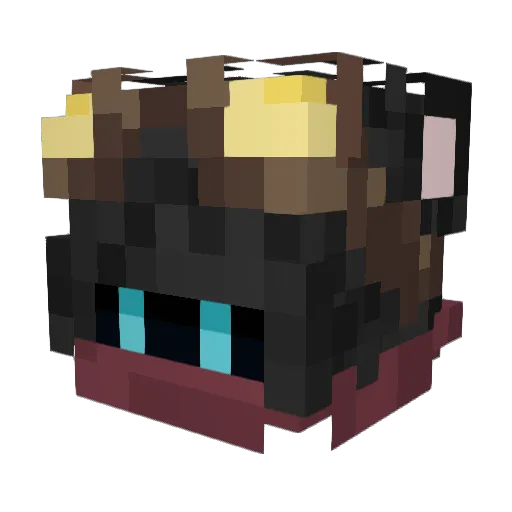 ninsco7 Minecraft avatar head, 3D render