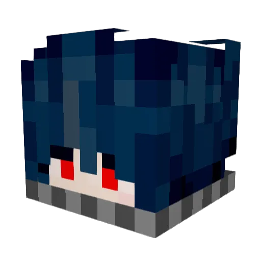 ninumber Minecraft avatar head, 3D render