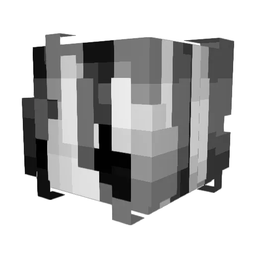 niof Minecraft avatar head, 3D render
