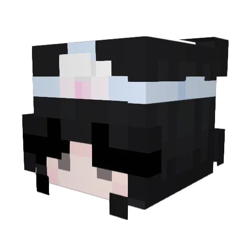niokll2 Minecraft avatar head, 3D render