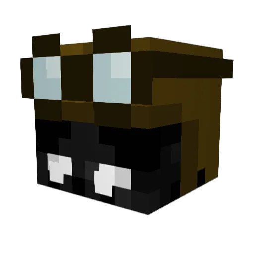 nip_les Minecraft avatar head, 3D render