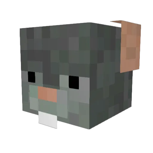 niper988 Minecraft avatar head, 3D render