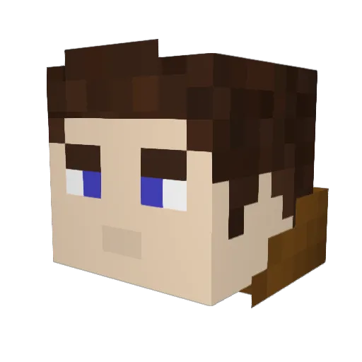 niperz7 Minecraft avatar head, 3D render