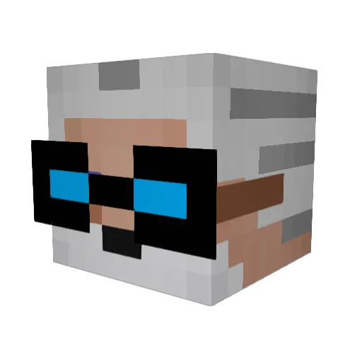 niphilium Minecraft avatar head, 3D render