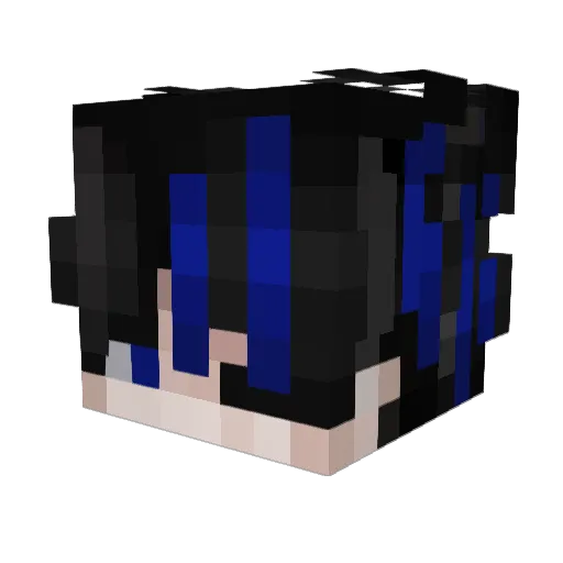 nipiww Minecraft avatar head, 3D render