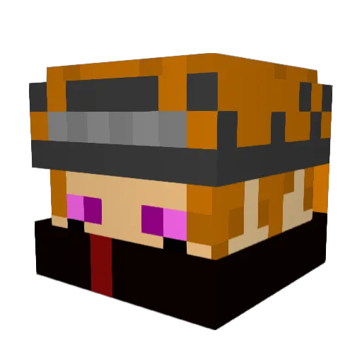 nippi4ever Minecraft avatar head, 3D render