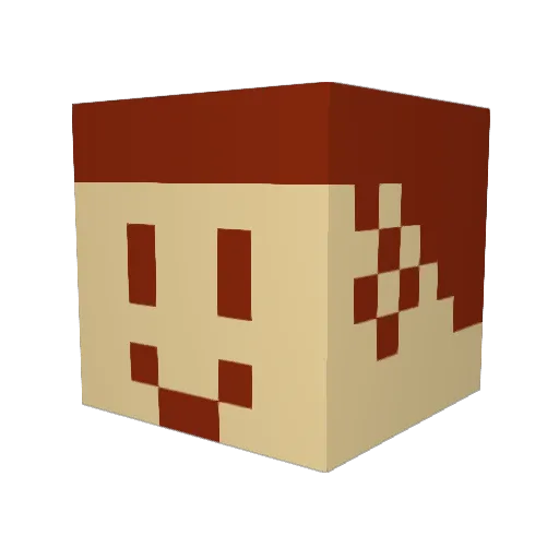 nipps1224 Minecraft avatar head, 3D render
