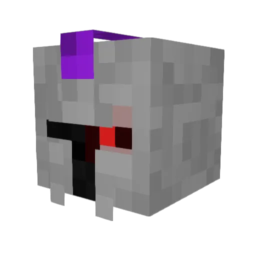 nipru Minecraft avatar head, 3D render