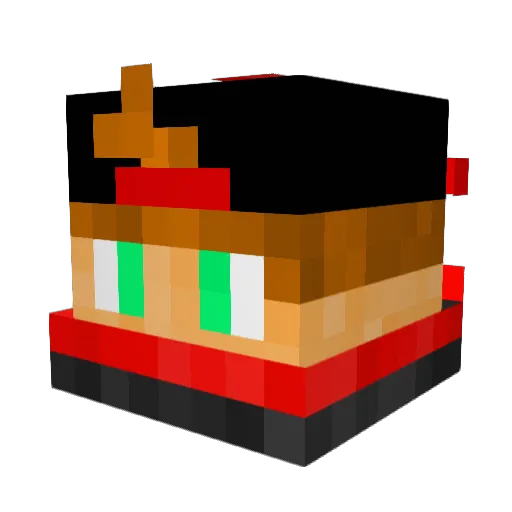 nipsg Minecraft avatar head, 3D render