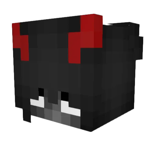 niqlxs Minecraft avatar head, 3D render