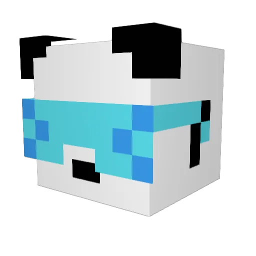 niqolayten Minecraft avatar head, 3D render