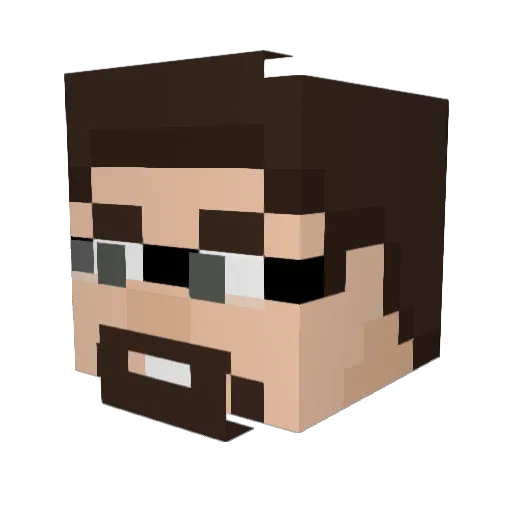 niric75 Minecraft avatar head, 3D render