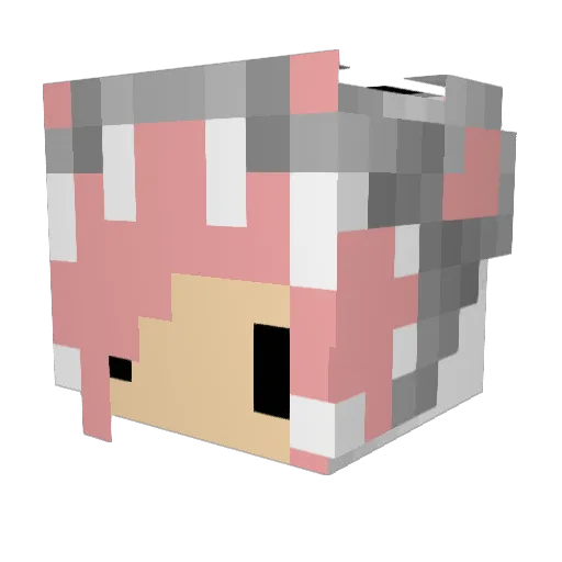 nirim_dragon Minecraft avatar head, 3D render