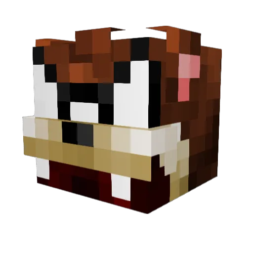 nirith Minecraft avatar head, 3D render