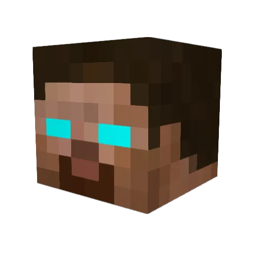 nirnen Minecraft avatar head, 3D render