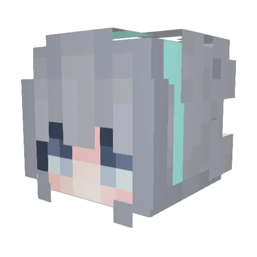 nirnu39 Minecraft avatar head, 3D render
