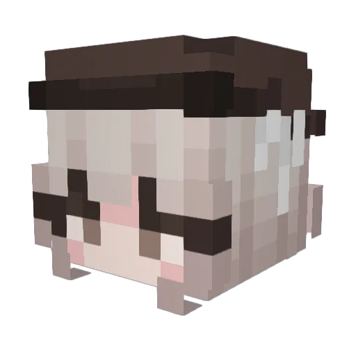 nirrivv Minecraft avatar head, 3D render