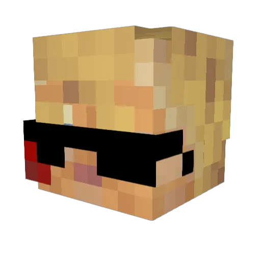 nis1422 Minecraft avatar head, 3D render